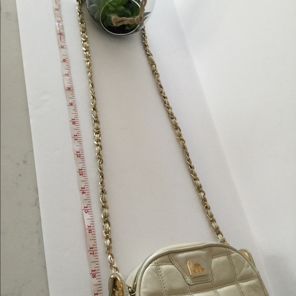 Cream Quilted Chain Mini Bag by Maurice Lacroix - Picture 8 of 8